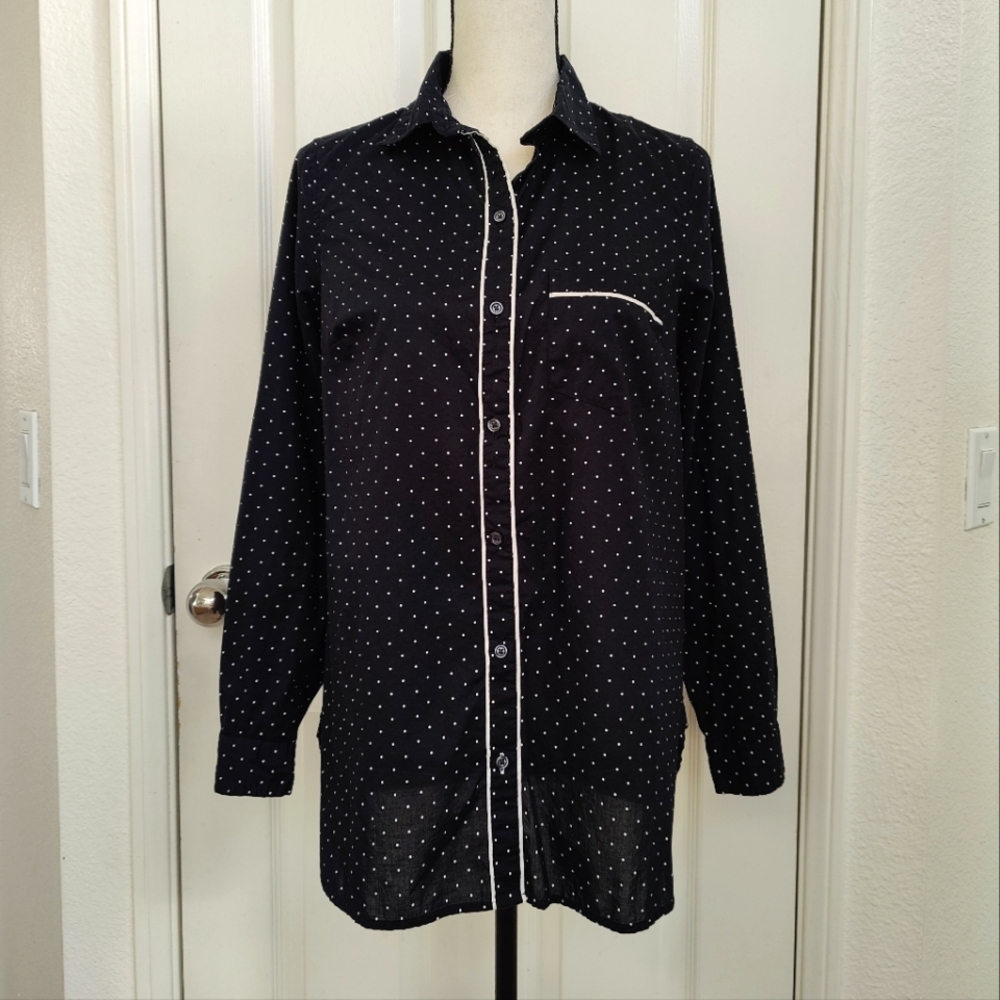 Old Navy Polka Dot Button Down Shirt